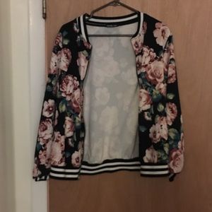 Floral bomber jacket